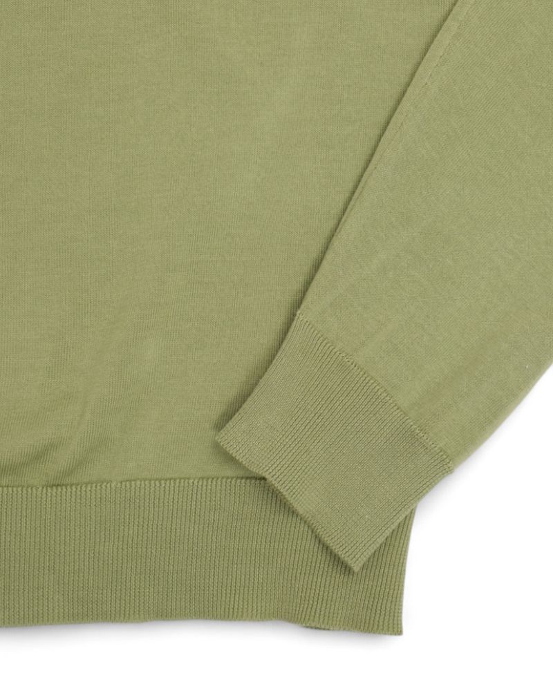 Pale Green V-Neck Knit