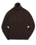 Dark Brown 4-ply Cashmere Turtleneck