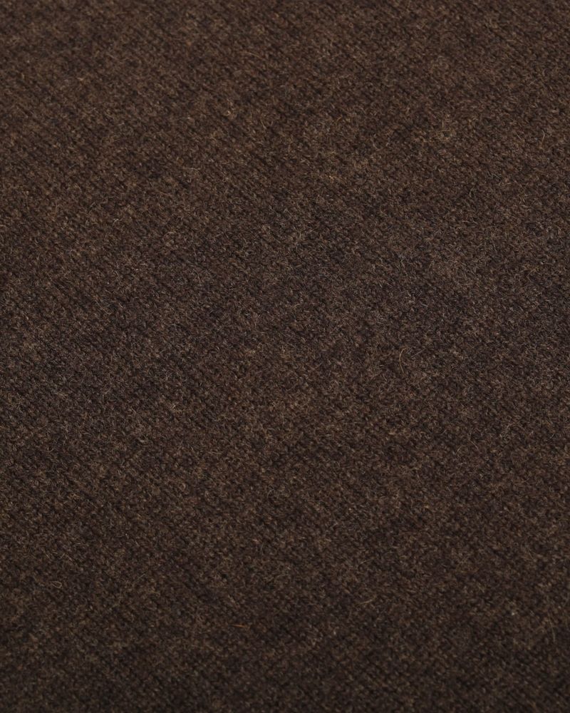 Dark Brown 4-ply Cashmere Turtleneck