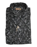 Black/White BD. Floral Denim Shirt