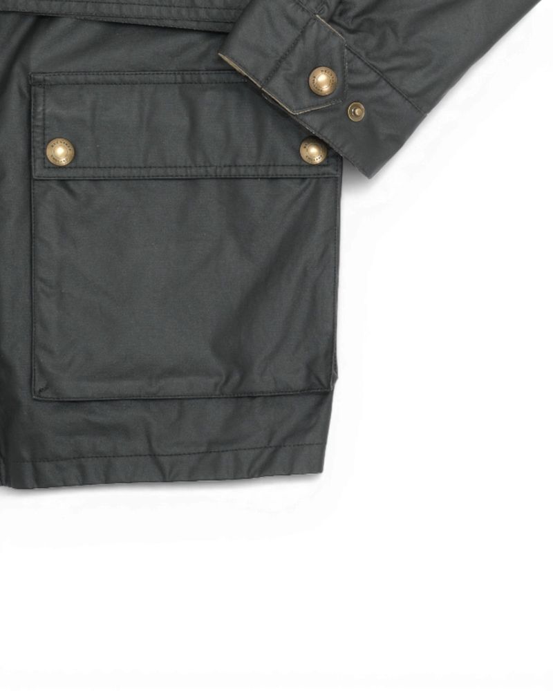 Black Waxed Trailmaster Jacket
