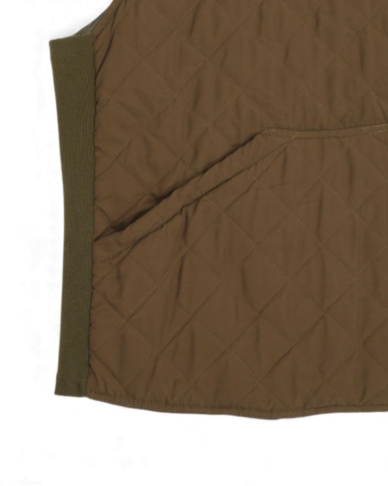 Olive Quilted Hunting Vest