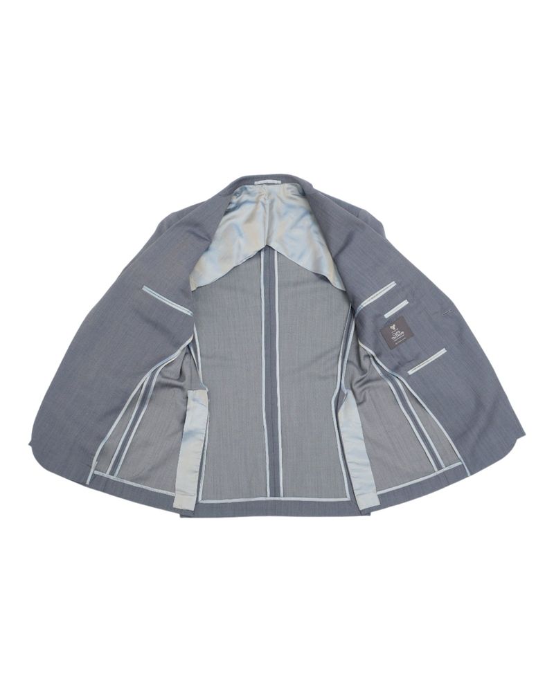 Mid Blue Wool Sports Jacket