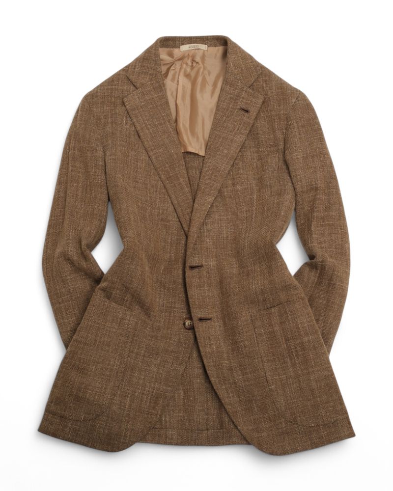 Beige Hopsack Sports Jacket