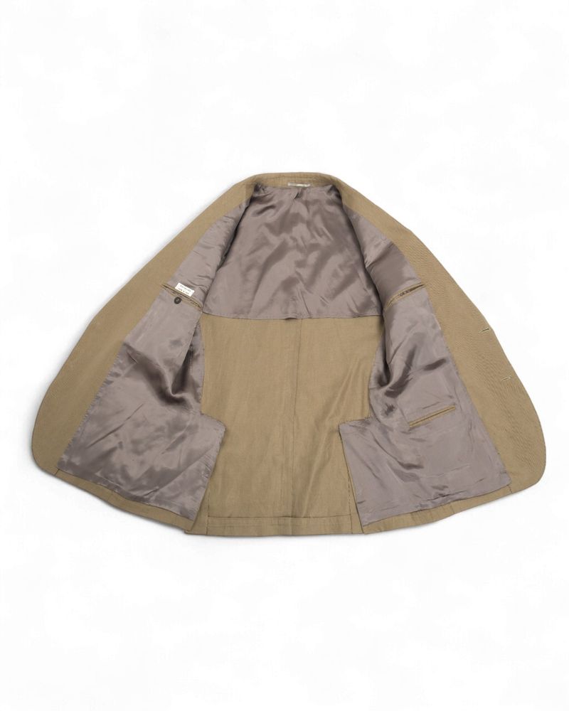 Olive Linen Suit