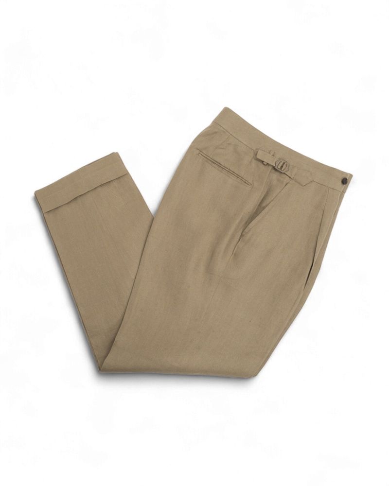 Olive Linen Suit