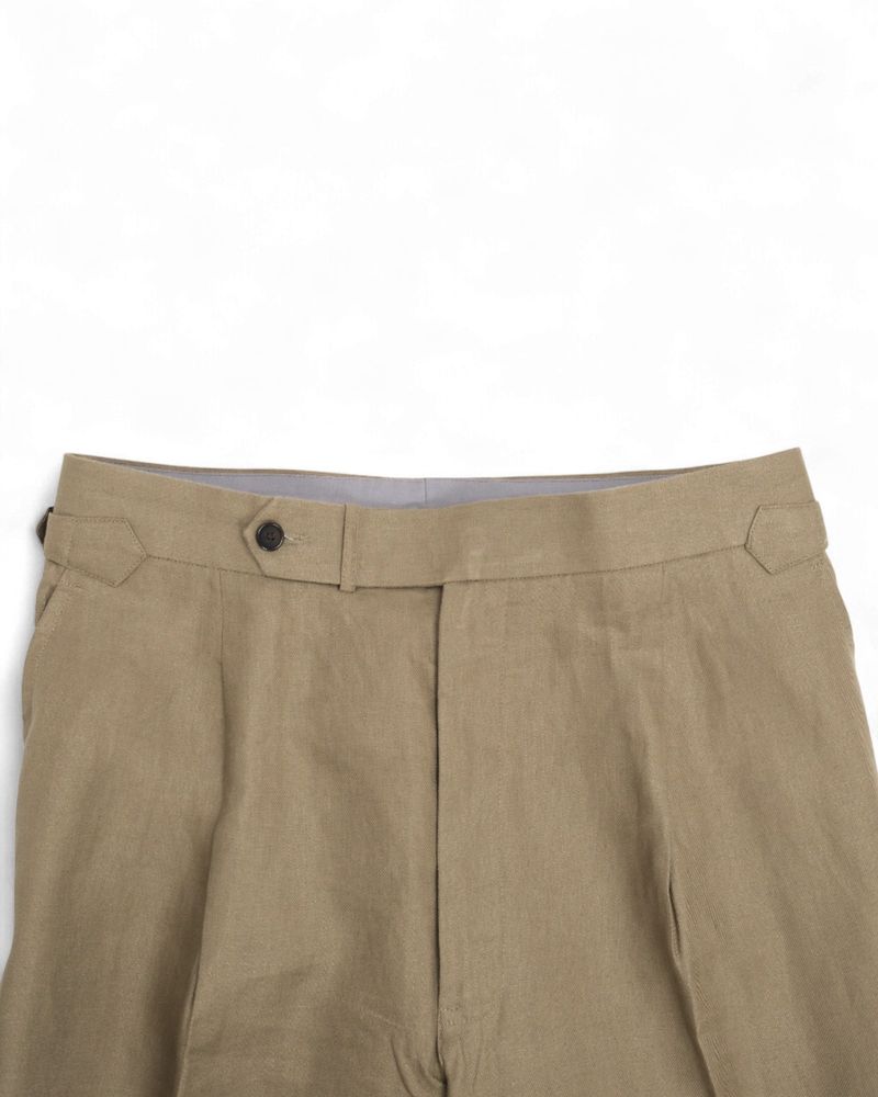 Olive Linen Suit