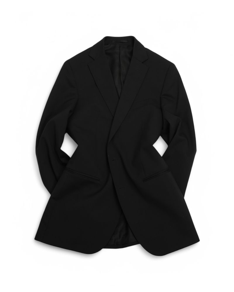 Dark Grey Single Breasted Wool Suit