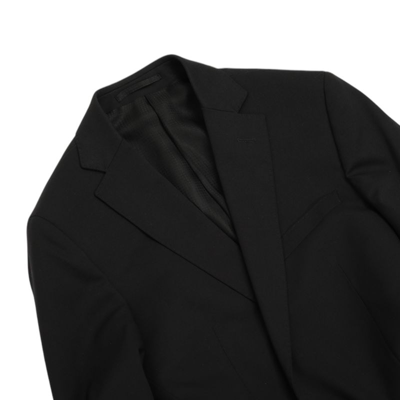 Dark Grey Single Breasted Wool Suit