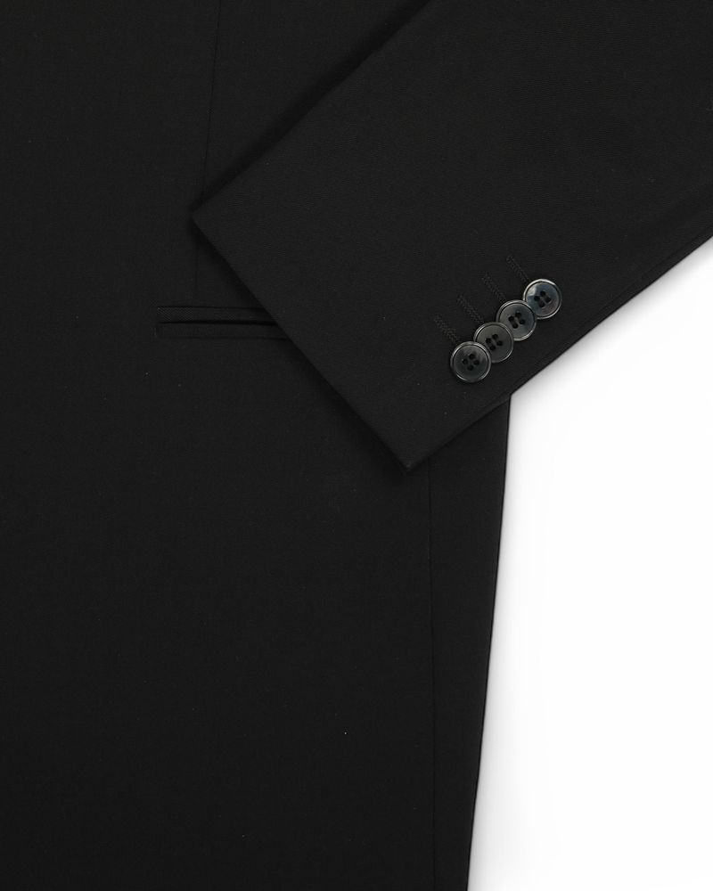 Dark Grey Single Breasted Wool Suit