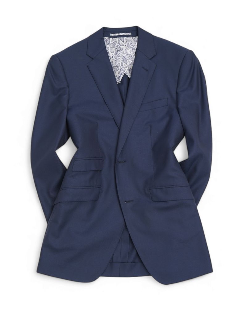 Blue Super 130's Wool Suit