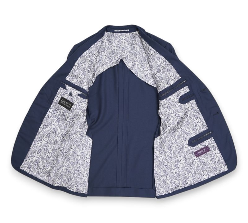 Blue Super 130's Wool Suit