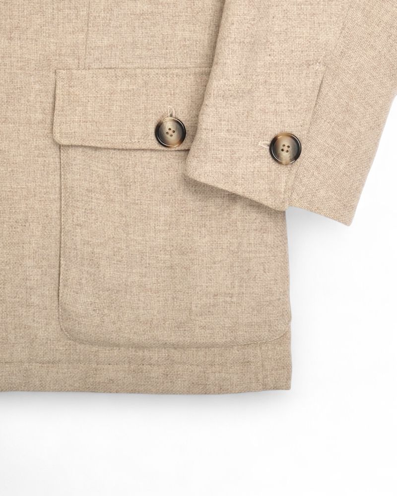 Beige Wool & Cashmere Jacket