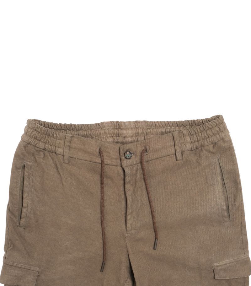 Brown High Rise Draw-String Trousers