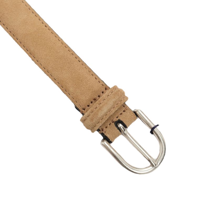 Beige Leather Belt 85 cm
