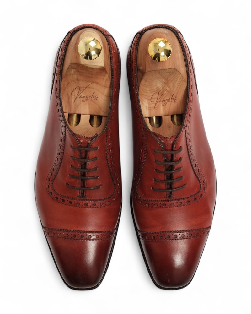Vintage Cherry Calf St James II Oxfords
