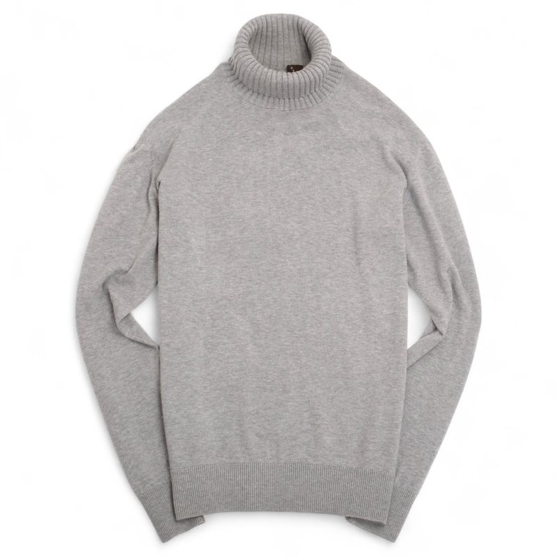Light Grey Cotton Rollneck