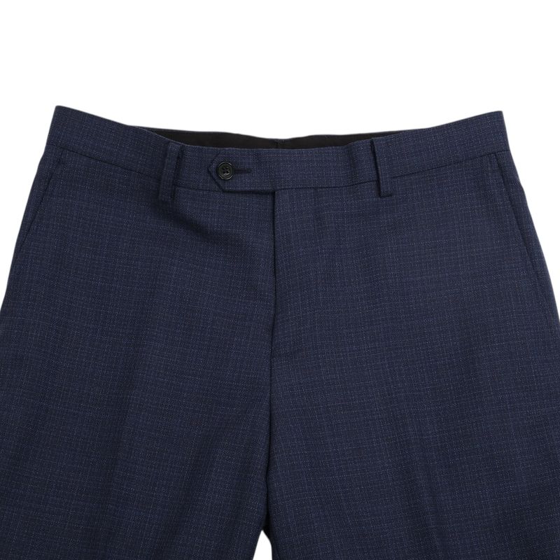 Dark Blue Mingled Wool Trouser