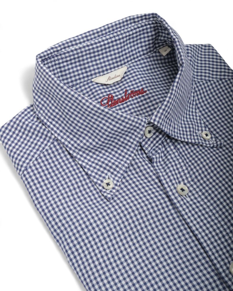 Blue/White Checked Oxford Shirt