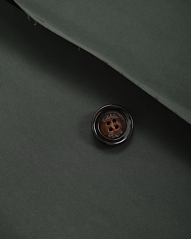 Dark Green Technical Car Coat