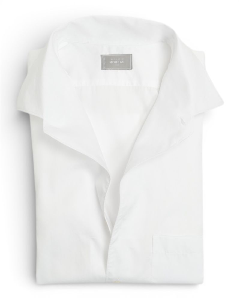 Off-White One-Piece Collar Poplin Shirt