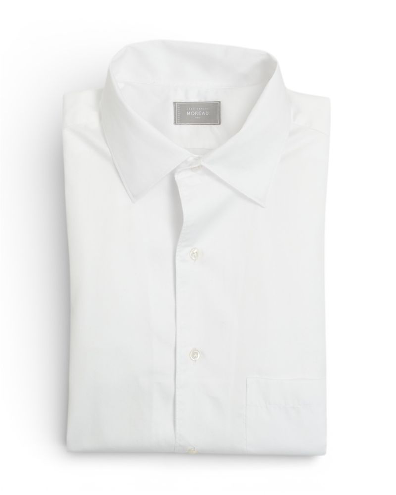 Off-White One-Piece Collar Poplin Shirt