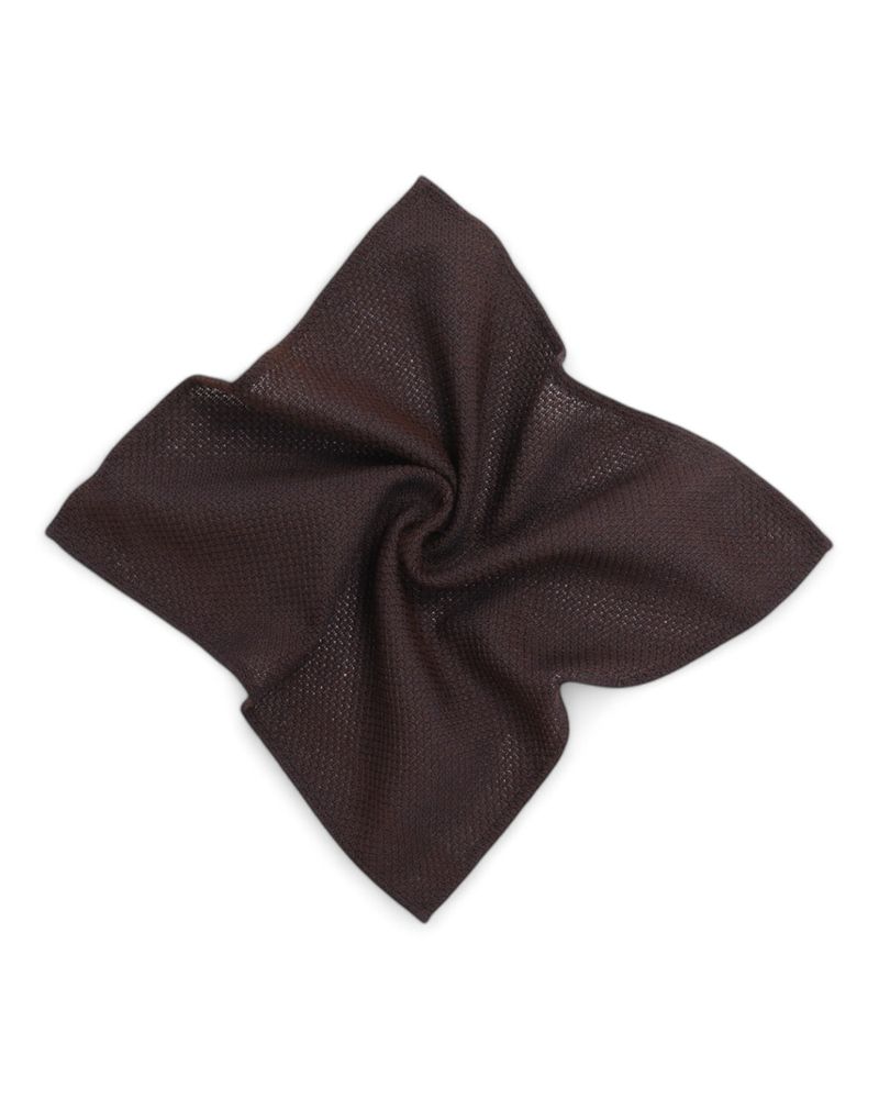 Dark Brown Silk Hankie