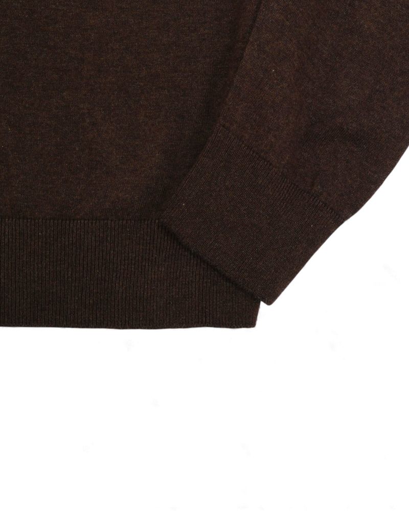 Dark Brown 12 Gauge Merino Polo
