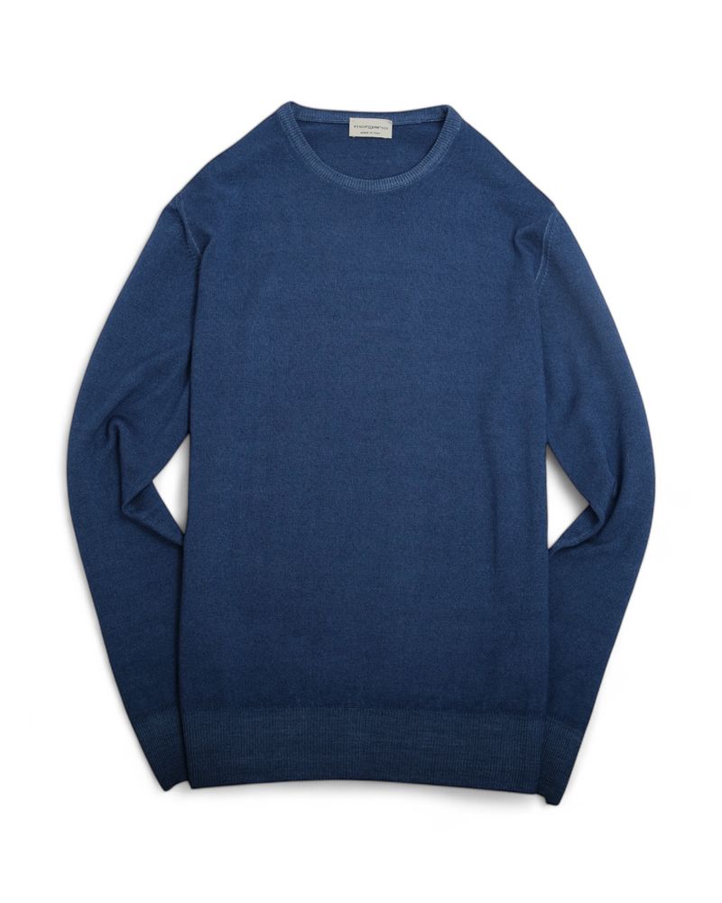 Blue Merino Crewneck