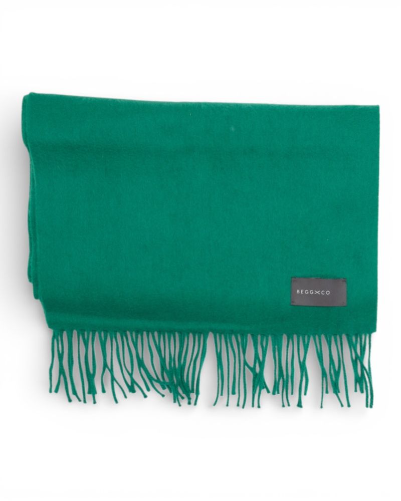 Green Cashmere Oversized Scarf