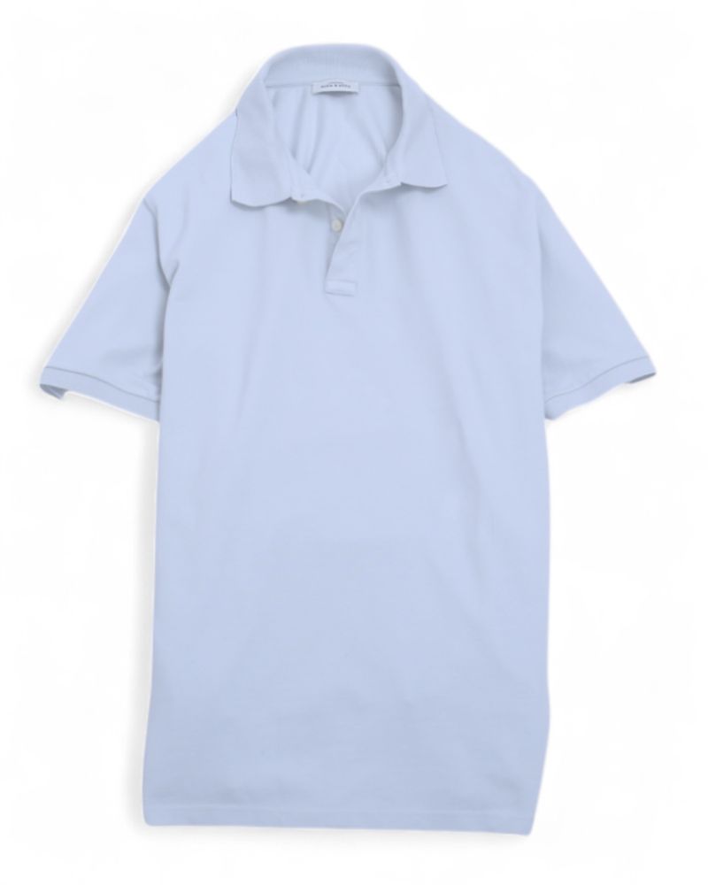 Light Blue Cotton Pique Polo