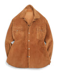 Tobacco Rough-out Suede Western Overshirt