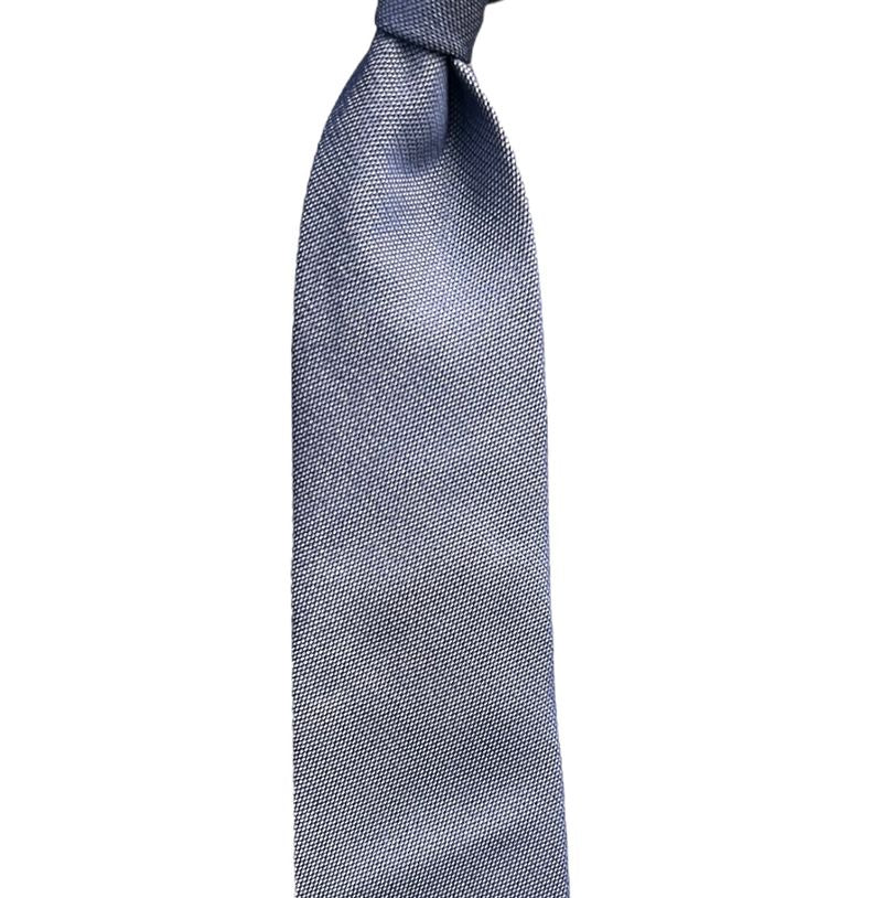 Blue Structured Silk Tie