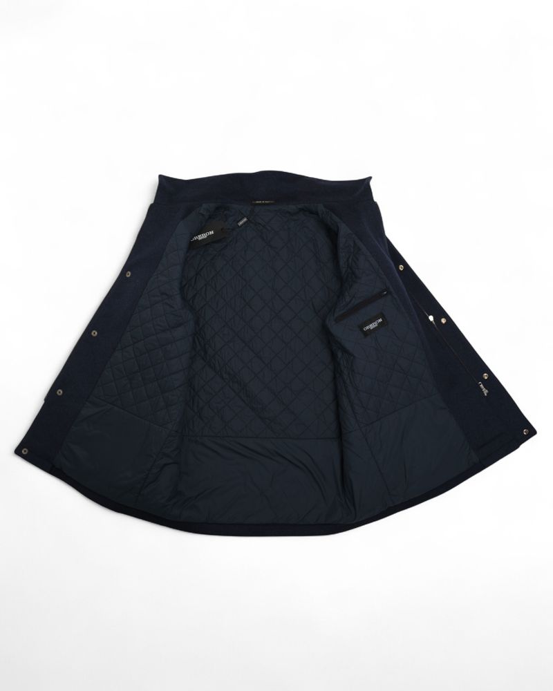 Navy Raglan Wool Field Coat