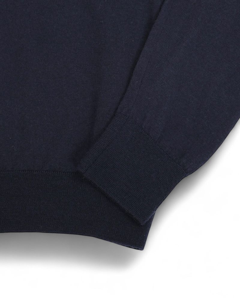 Navy Merino Rollneck