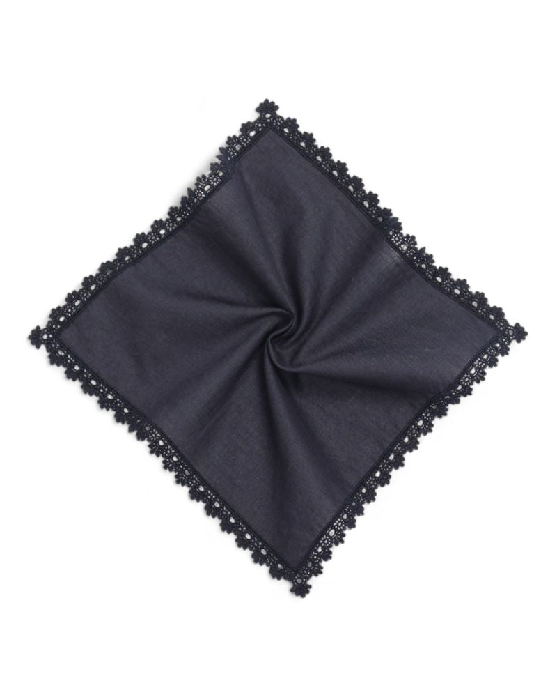 Navy Cotton Hankie