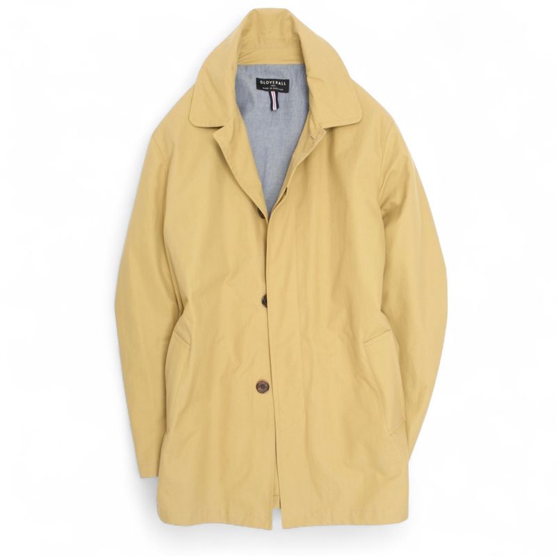 Beige Cotton Car Coat