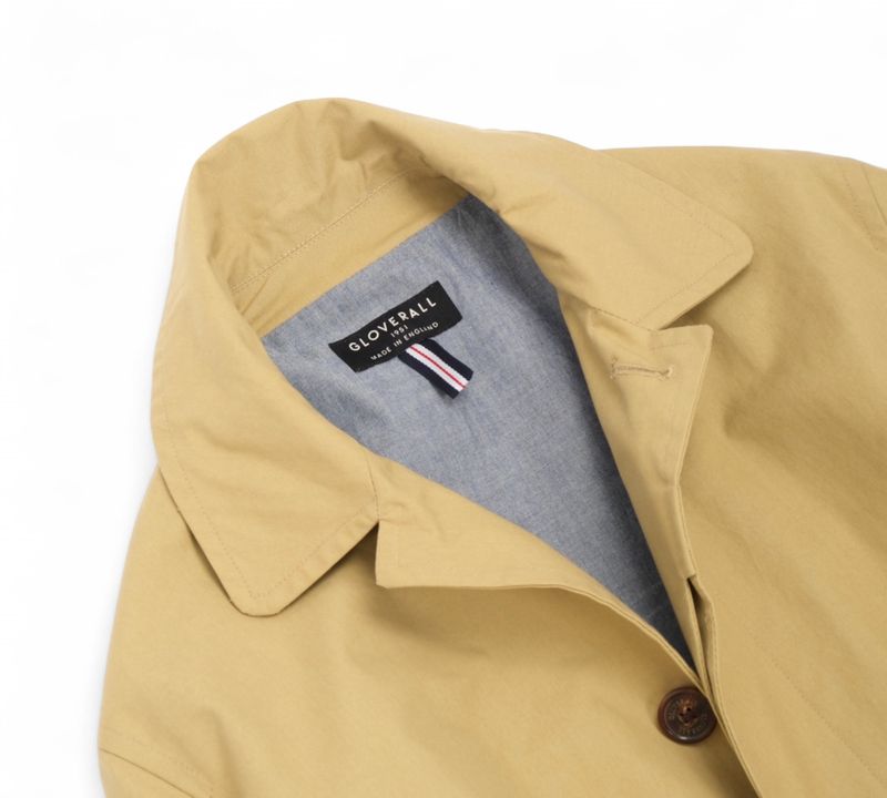 Beige Cotton Car Coat