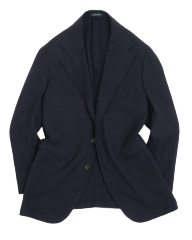Navy Unconstructed Super 130's Wool Sports Jacket