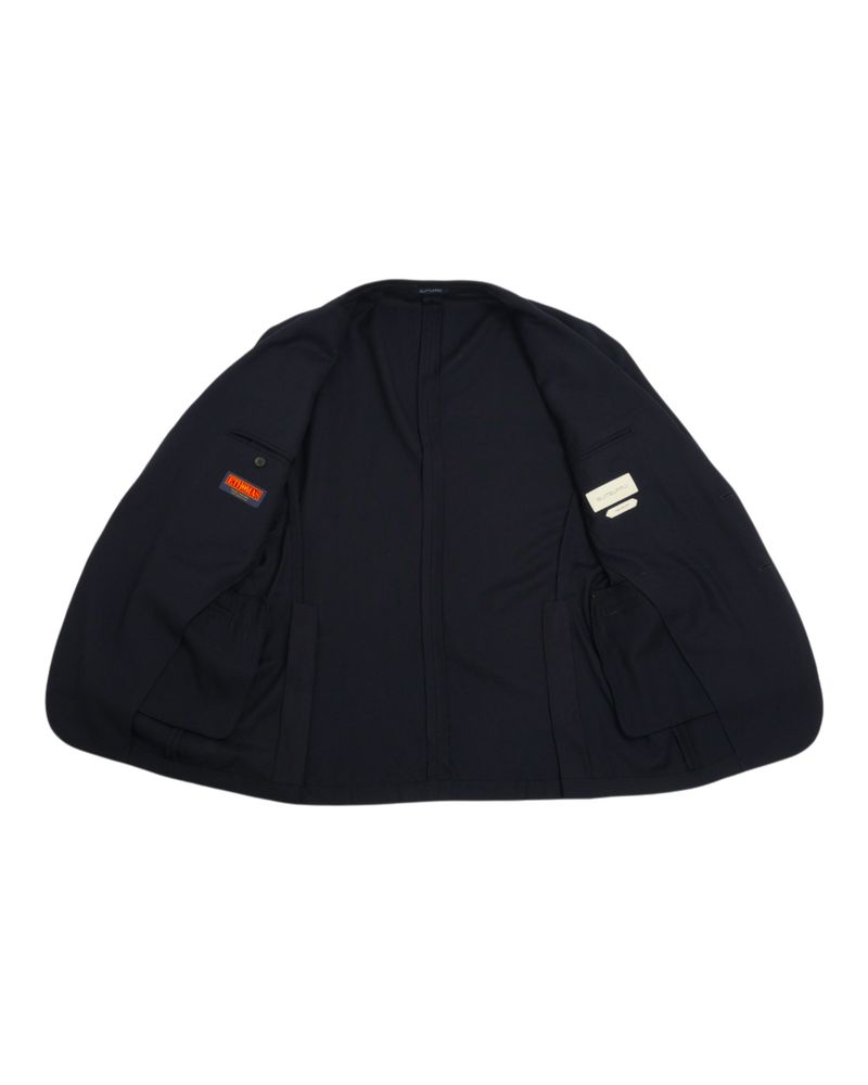 Navy Unconstructed Super 130's Wool Sports Jacket