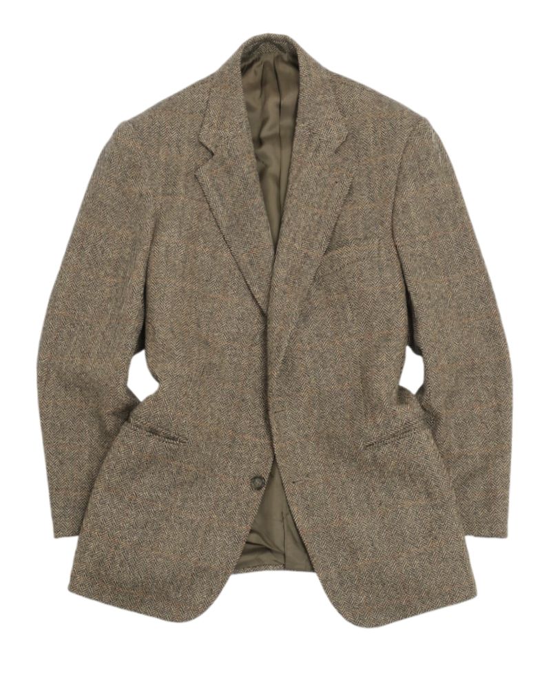 Wool/Cashmere Herringbone Sports Jacket