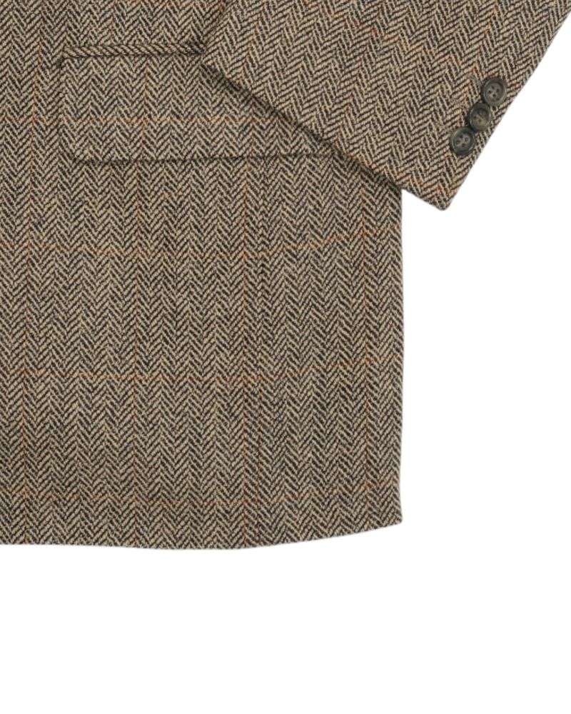 Wool/Cashmere Herringbone Sports Jacket