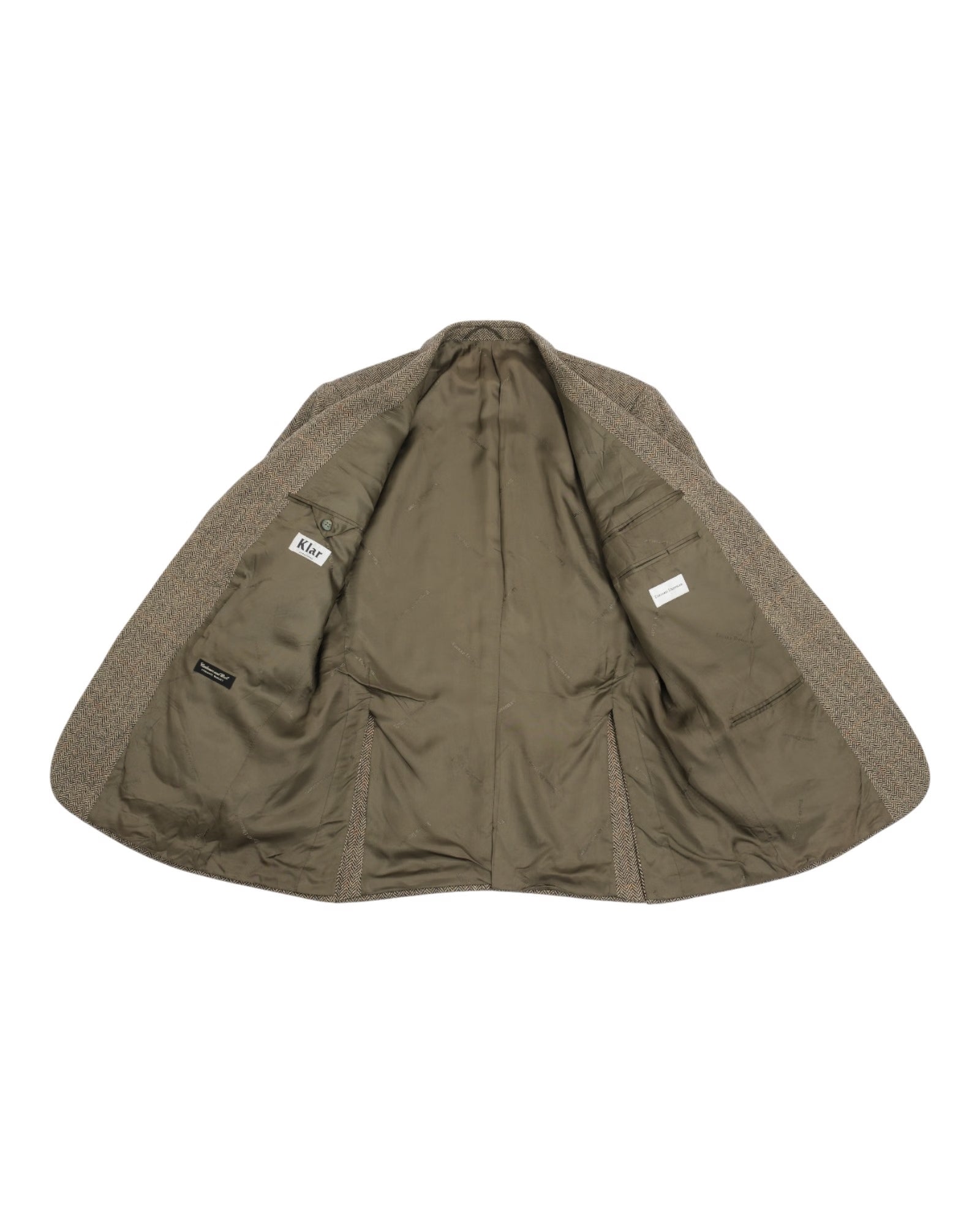 Wool/Cashmere Herringbone Sports Jacket