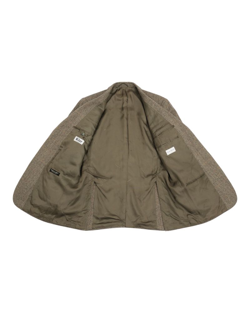 Wool/Cashmere Herringbone Sports Jacket