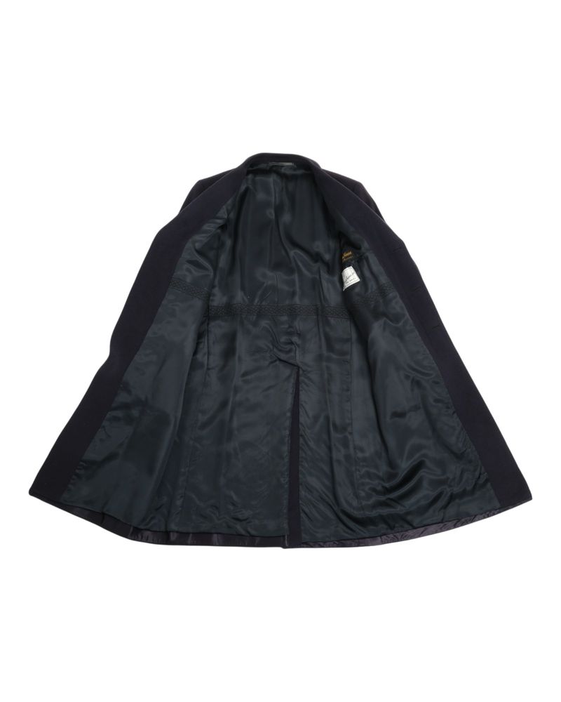Navy Cashmere Overcoat
