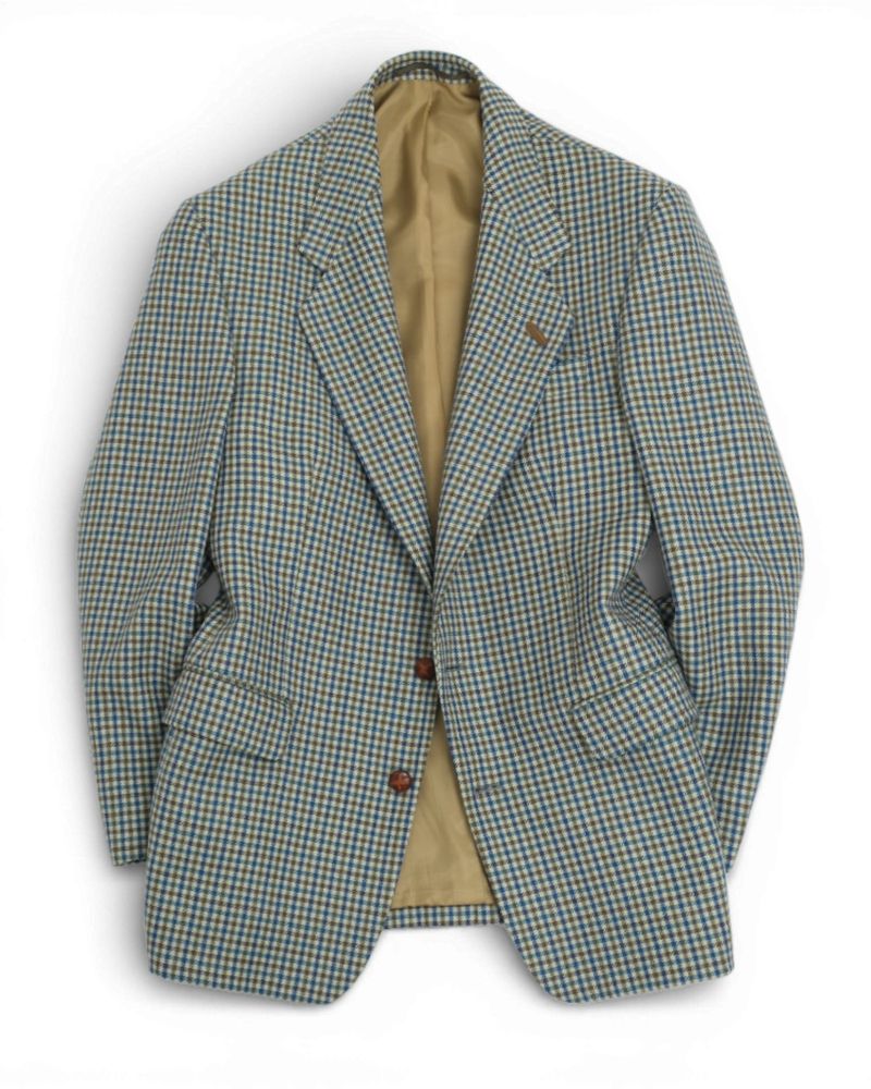 Beige/Blue/Moss Gunclub Tweed Sports Jacket