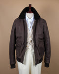 Asphalt Brown Sheepskin Flight Jacket