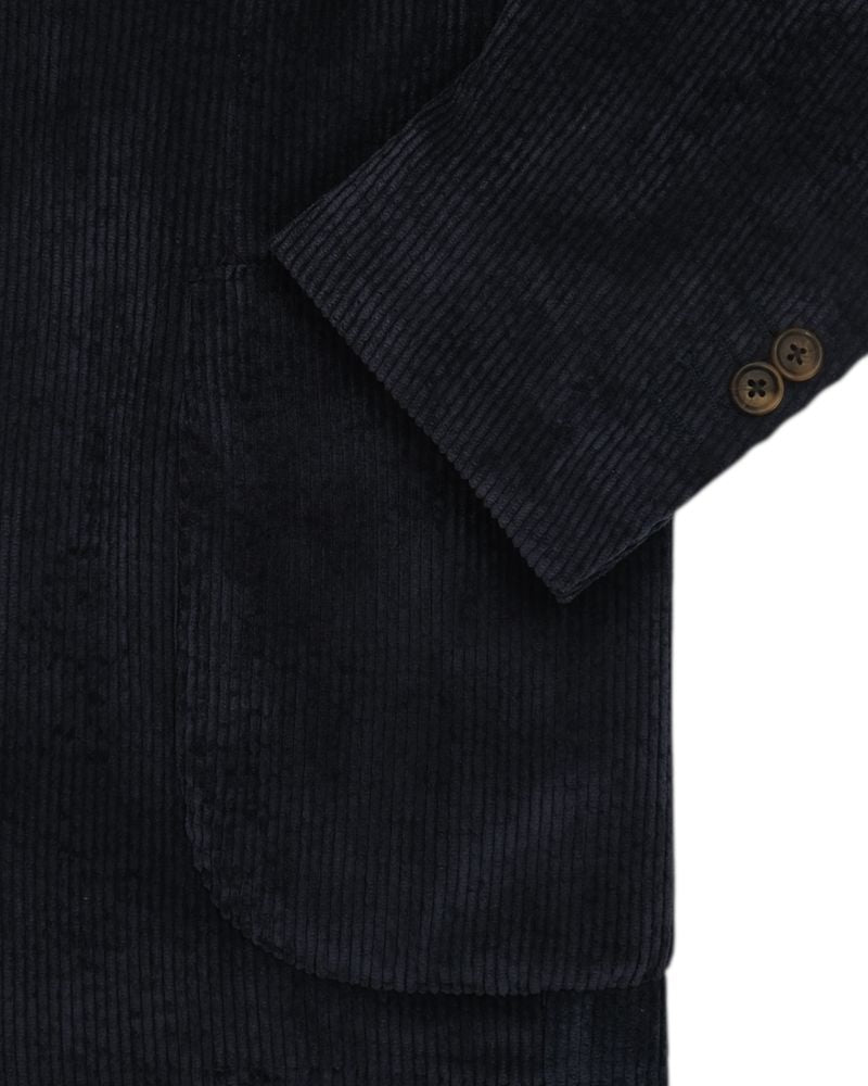 Navy Unconstructed Cord Suit