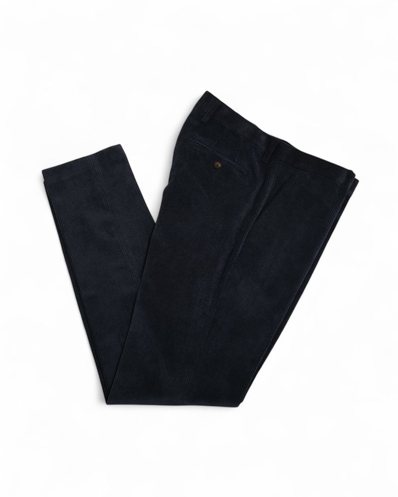 Navy Unconstructed Cord Suit