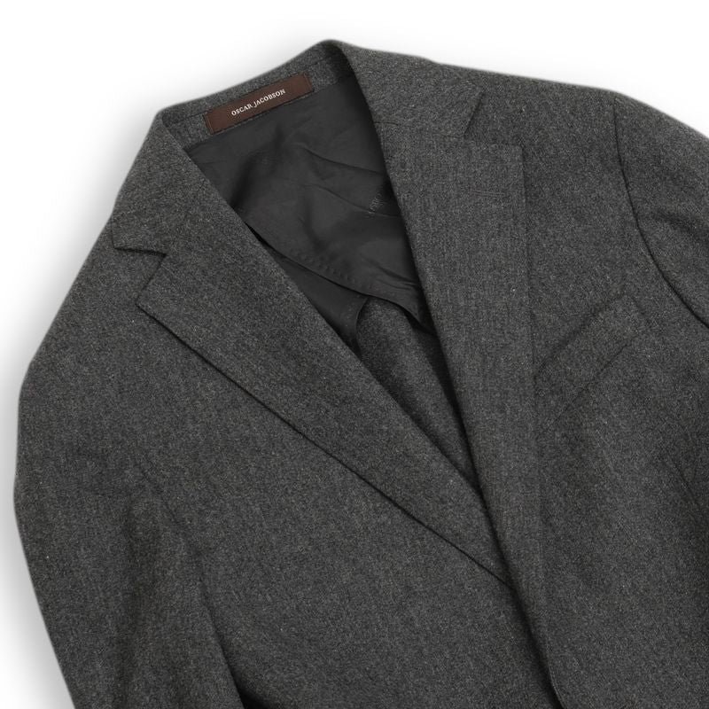 Dark Grey Flannel Sports Jacket